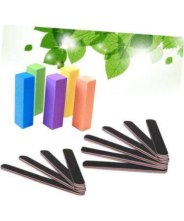minkissy 1 Set Fingernail Kit Toenail Files Buffers Nail Buffer Sanding Block Black Nail Polish Acrilic Nails Kit Nail Shaper File Mini Nail Files Wedding Hats for Women Nail Brush Kit Tool - Buy Online on GoSupps.com