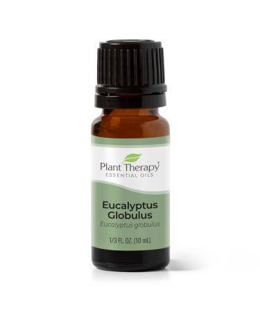Plant Therapy Eucalyptus Globulus Essential Oil 10 mL (1/3 oz) for Diffuser Skin Hair Aromatherapy DIYs and Clear Breathing 100% Pure Undiluted Therapeutic Grade