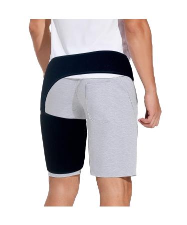NOSIDAK Hip Brace - Sciatica Pain Relief & Thigh Compression Sleeve for SI Joint, Nerve Pain, Arthritis, Bursitis, and Muscle Strain - Buy Online on GoSupps.com