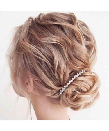 Allereya Pearl Hair Comb Barrette Pearl Hair Barrette Comb Faux Pearl Wedding Headpieces French Pearl Head Comb Clip Decorative Headwear Bride Hair Accessories for Women and Girls (Style C) - Buy Online on GoSupps.com