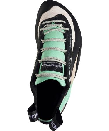 La Sportiva Miura Women's Climbing Shoe - White/Jade Green - Size 10 - Buy Online on GoSupps.com