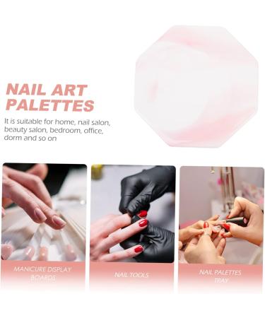 Ciieeo 4pcs Marbled Coasters & Nail Display Boards - Stylish Fruit Platter Tray Cake Stand & Nail Tools for Parties - International Shipping Available - Buy Online on GoSupps.com