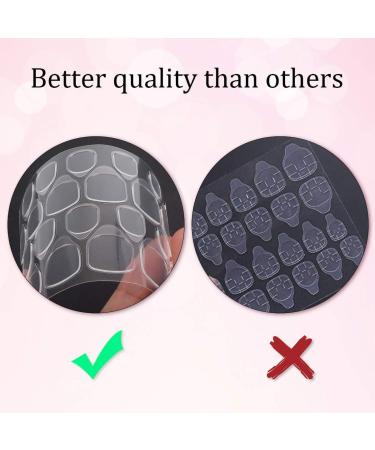 LIONVISON 50 Sheets Nail Adhesive Tabs - Double-Sided Waterproof Breathable Nail Glue Stickers for False Nails - 1200 Pcs Jelly Gel Nail Tape - 50 Sheet Pack - Buy Online on GoSupps.com