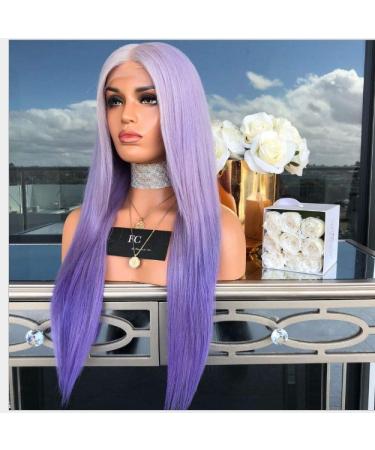 BGHJUE African Purple Long Straight Synthetic Wig - Heat Resistant Hair for Black Women - Buy Online on GoSupps.com