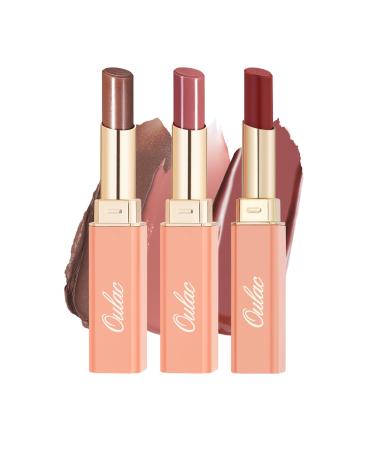 Oulac Moisture Shine Lipstick Brown Nude Set