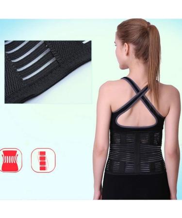 Stabilized Back Bandage for Pain Relief & Injury Prevention - Unisex Lumbar Support Belt for Sciatica & Lower Back - Black M - Buy Online on GoSupps.com