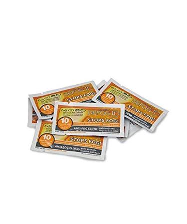 820100DFI Clarity Defog It Anti-Fog Cloths with Tear-and-Go Packaging White 100 Cloths (Pack of 100)