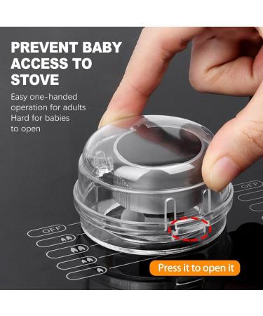 6-Piece Child Lock for Stove Rotary Knobs - Universal Baby Safety Solution | Fits 4.2cm Buttons - Protect Your Kids - Buy Online on GoSupps.com