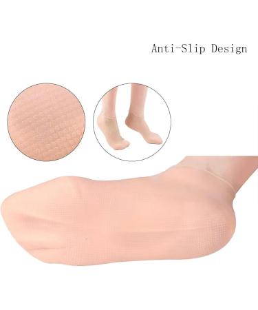 Silicone Moisturizing Socks 2/4/6 Pairs Softening Dry Cracked Feet Rough Skins & Anti Slip Aloe Socks for Dry Cracked Feet Women Foot Spa Pedicure Gel Socks (Color : Skin Size : 4 Pairs) 4 pairs Skin - Buy Online on GoSupps.com