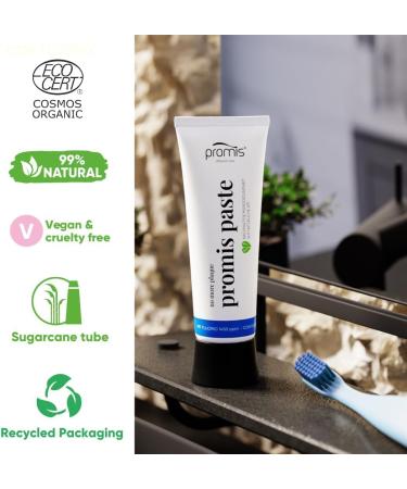 Natural Anti-Plaque Toothpaste with Fluoride Celebrities Paste | Vegan | Organic | EcoCert Cosmos | Recycled Packaging | International Shipping - Buy Online on GoSupps.com