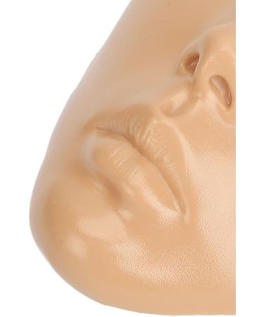 Full Face Makeup Practice Tool Detachable Eyes Silicone Skin Friendly Makeup Practice Board with Plastic Stand for Beauty Makeup Trainers for Face Painting (Wheat Skin) - Buy Online on GoSupps.com