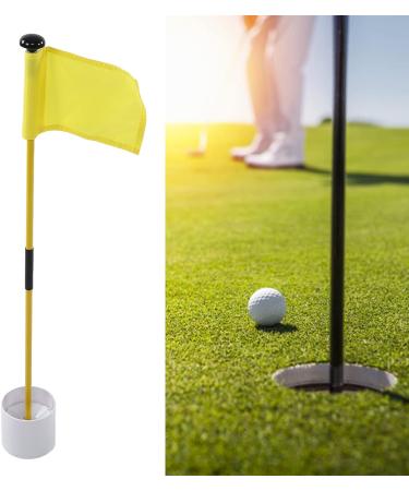 SPYMINNPOO Detachable 2 Section Golf Flagstick with Yellow Flag for Putting Green - Buy Online on GoSupps.com