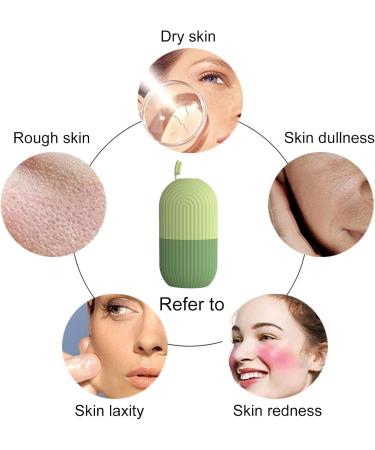 Ice Face Roller - Food Grade Silicone Cooling Massage Tool for Bright Skin & Eye Puffiness Treatment - Buy Online on GoSupps.com