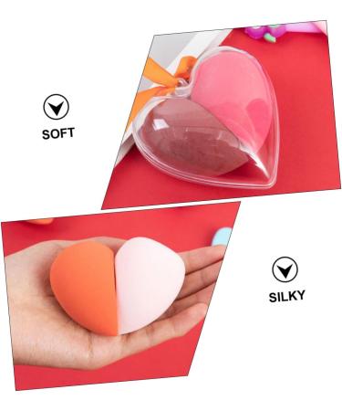 DOITOOL 3 Boxes Heart-shaped Makeup Sponge Beauty Sponges Face Powder Sponge Powder Puff Applicator Makeup Powder Puffs Blending Sponge Tool Travel So Soft Cream Hydrophilic Polyurethane 9x6cm As Shown - Buy Online on GoSupps.com