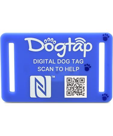 Buy DogTap Light Big - Digital NFC Dog Tag for Medium to Large Dogs | Waterproof Flexible Silicone | QR Code & Contact Details | International Shipping - Buy Online on GoSupps.com