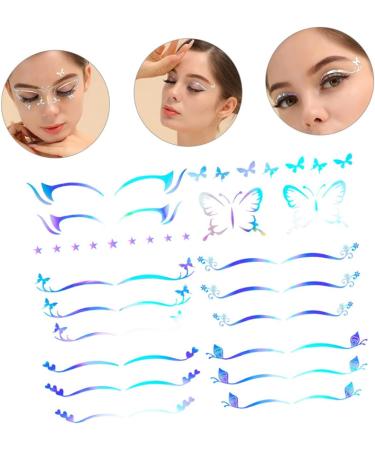 Healvian 30 Sheets Eyeliner Sparkle Stickers Boho Face Stickers Eye Shadow Makeup Stickers Eye Glitter Cling 1 count (Pack of 1) As Shownx5pcs - Buy Online on GoSupps.com