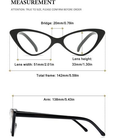 Vevesmundo Women's Modern Cat Eyeglasses - Clear Reading Aid +1.0 to +4.0 - Stylish & Comfortable - Buy Online on GoSupps.com