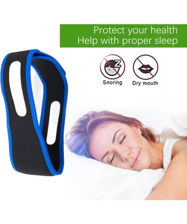 2023 Anti-Snoring Chin Strap - Effective Snoring Stopper | Professional Blue Snoring Equipment - Buy Online on GoSupps.com