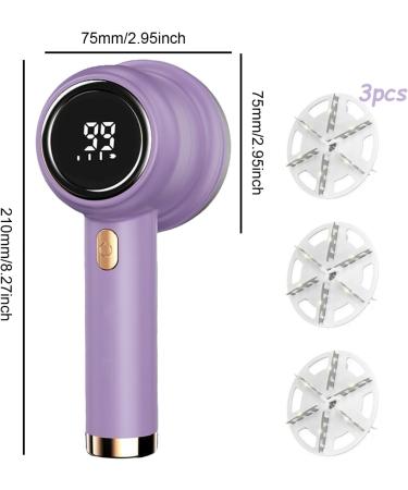 Electric Lint Remover - 3-Speed Fabric Shaver with LED Display | Portable Debobbler 6 Cutter Leaves & 3 Replacement Cutters - Ideal for Clothes Care - Buy Online on GoSupps.com