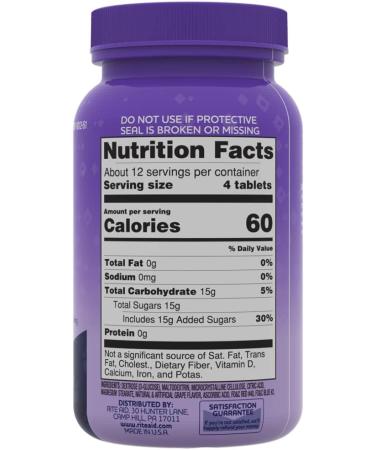 Rite Aid Glucose Tablets Grape 50 Count - Blood Sugar Support - Buy Online on GoSupps.com