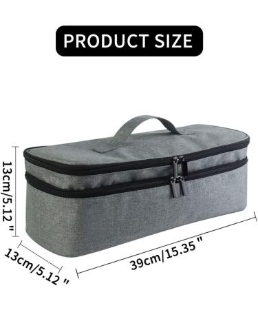 korvre Double Layer Travel Hair Dryer Organizer Curling Wand Bag Hair Dryer Accessories Storage Bag for - Buy Online on GoSupps.com