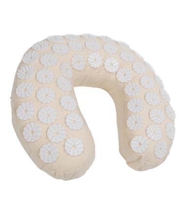 Acupressure Neck Pillow - U-Shaped Cervical Massage Pillow | Soft Cotton Fabric for Car & Travel - Buy Online on GoSupps.com