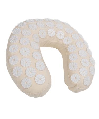 Acupressure Neck Pillow U-shaped Point Massage Cervical Pillow Cotton Fabric for Car