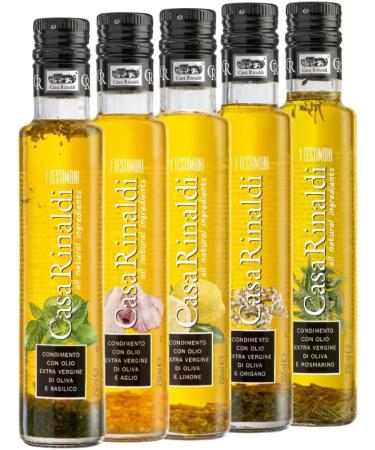 Casa Rinaldi Virgin Olive Oil with Basil - Al Basilico Extra Virgin Olive Oil - Buy Online on GoSupps.com