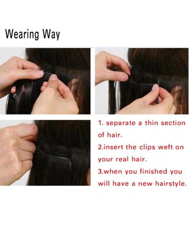 Shop Iluu 20/100g Wave Curly Synthetic Clip-In Hair Extensions - #30 Red Brown - 7 Individual Pieces with 16 Clips for Versatile Styling | International Shipping Available - Buy Online on GoSupps.com