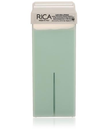 Rica wax cartridge ALOE VERA with rolling head for easy hair removal of legs armpits and intimate areas 100ml.