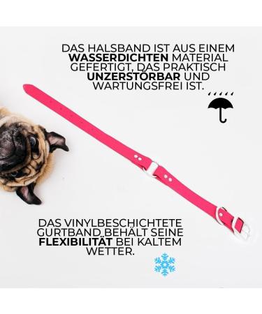 Regal Dog Products Waterproof Halfband Collar for Small Medium & Large Dogs - Pink - Perfect for Puppies & Adult Dogs - Buy Online on GoSupps.com