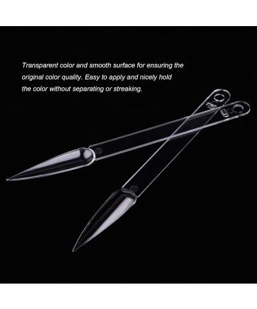 100pcs Clear Stiletto Nail Swatches - Transparent Nail Art Practice Tips Display Board (Pack of 1) - Buy Online on GoSupps.com