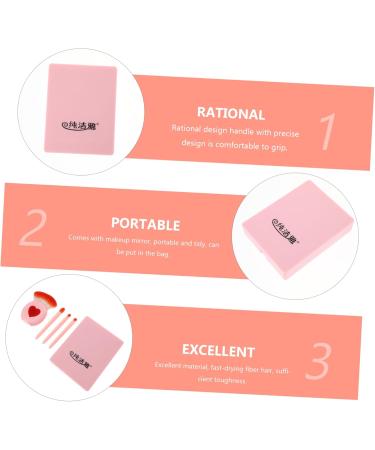 Angoily 6 Boxes Makeup Brush Set Synthetic Foundation Makeup Brush Mini Containers Cosmetic Accessories Blush for Cheeks Portable Makeup Brush Eye Shadow Brush Pu Powder Brush Woman - Buy Online on GoSupps.com