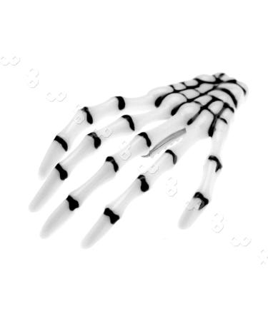 OTOTEC New Pair of Creative Zombie Skeleton Hand Bone White Claw Clip Pin Grip Hairpin - Buy Online on GoSupps.com
