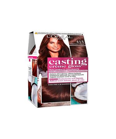 L'Or al Paris Hair Dye Casting cream gloss without ammonia for a pleasant fragrance 415 Gianduia chocolate 1 piece 415 Gianduia Chocolate 275 g (1 Pack) - Buy Online on GoSupps.com