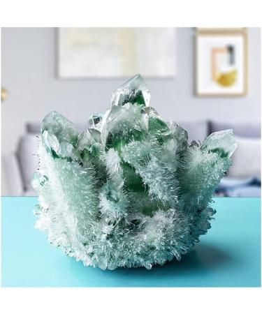 Crystal Natural Green Crystal Quartz Cluster Decoration Gemstone Specimen Reiki Crystal Home Goods (Size : 400g) - Buy Online on GoSupps.com