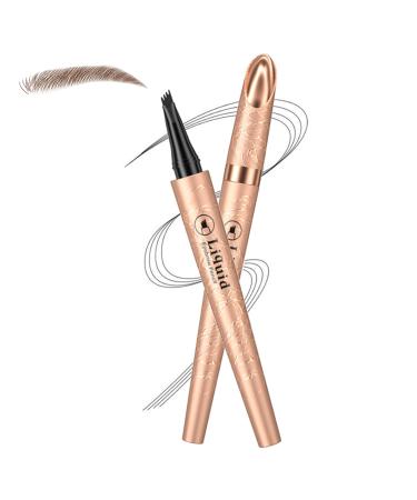 Microblading Eyebrow Pen - Eyebrow Pencil - Long-Lasting Brow Waterproof Eyebrow Pencil Creates Natural Looking Stays Long-Lasting Waterproof Eyebrow Pen Dark Coffee