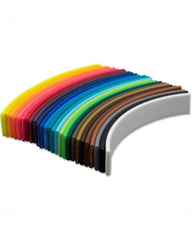 Bio -line beta biothane meter goods - 2.5mm thick i dirt and water -repellent - up to 30m long I in black - 12 mm wide 12 mm black