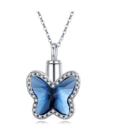 Urn pendants urn chain for ash 925 sterling syllable roses dragonfly kernel moonstone heart urn pendant memorial jewelry for women mom papa women ... butterfly 2