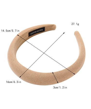 Padded Headbands for Women - 5Pcs Wide Plain Turban Headband Set - Buy Online on GoSupps.com