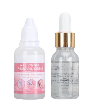 Saluaqui Nail Cuticle Care Kit Strengthens Weak Nails Trimming Tool Included Cuticle Remover Kit Safe Ingredients Easy to Use for Nourishing and Hydrating for DIY Nail LS152-3