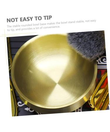 Angoily Stainless Steel Shaving Cream Bowl - 304 Marble Deep Container Tool for Men - Buy Online on GoSupps.com