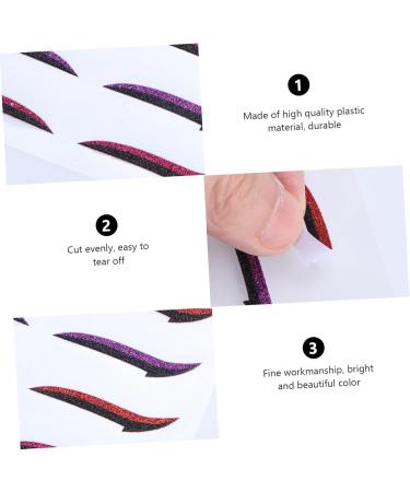 minkissy 24 Pairs Glitter Eyeliner Self-adhesive Eyeliner Sticker Double Eyelid Tapes Women Eyeliner Sticker Reusable Eyeliner Sticker Eye Makeup Stickers Double Eyelid Stickers - Buy Online on GoSupps.com
