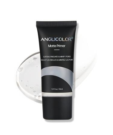 Anglicolor matt primer moisture make-up base smoothed isolated pores reduce controlled oily primary face for all skin types 30ml