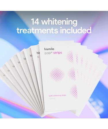 Hismile Sensitive Teeth Whitening Strips Kit - Peroxide Free Whitestrips for Dental Sensitivity - 28 Strips, 14 Treatments - Buy Online on GoSupps.com