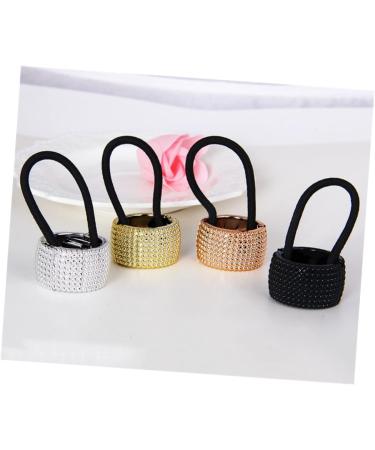 Beatifufu Hair Ties for Women Ponytail Holder Elastic Hair Ties Punk Hair Tie Goody Hair Ties Ponytail Tie Rhinestone Hair Bands for Women's Hair Fashion Hair Accessories Cuff Miss Hairpin - Buy Online on GoSupps.com