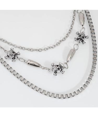 Silver Skull Jeans Chain - Hip Hop Rock Punk Gothic Biker Trouser Wallet Chain - Buy Online on GoSupps.com