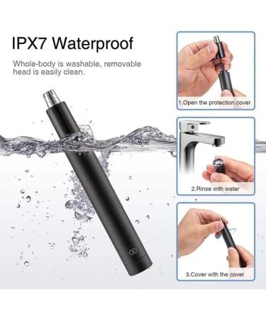 Premium Stainless Steel Ear & Nose Hair Trimmer Clippers - Painless Hair Removal for Men & Women - Buy Online on GoSupps.com