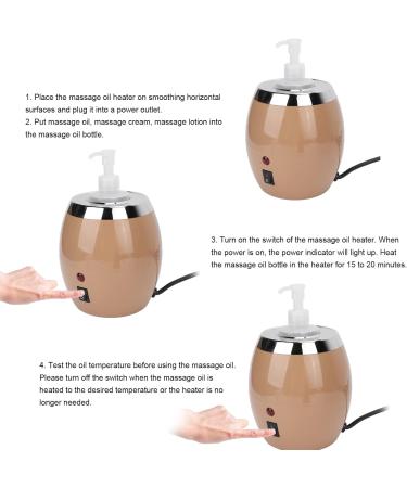Buy 220V Electric Massage Oil Warmer Heats Essential Oils to 60 C for Lotion & Gel | Best Oil Heater for Massage (EU) - Buy Online on GoSupps.com