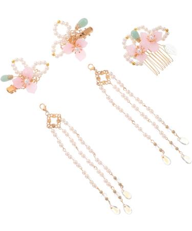 Beavorty 2 Sets comb flower tassel hairpins hanfu hair clip flower tassel clip flower tassel hair clip kimono hair barrettes hair clip hanfu headdress the flowers pair clip metal - Buy Online on GoSupps.com